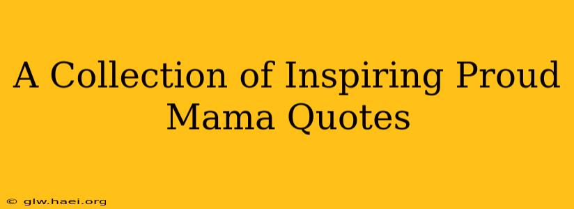 A Collection of Inspiring Proud Mama Quotes
