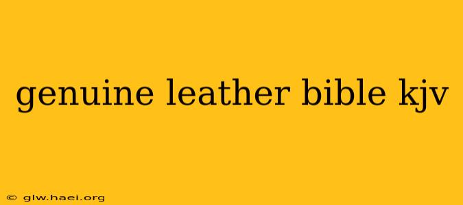 genuine leather bible kjv