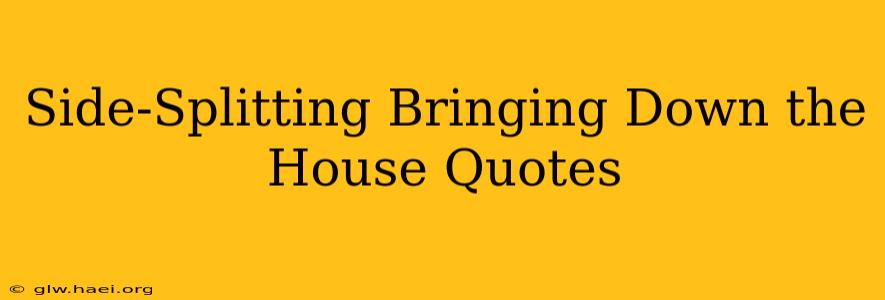 Side-Splitting Bringing Down the House Quotes